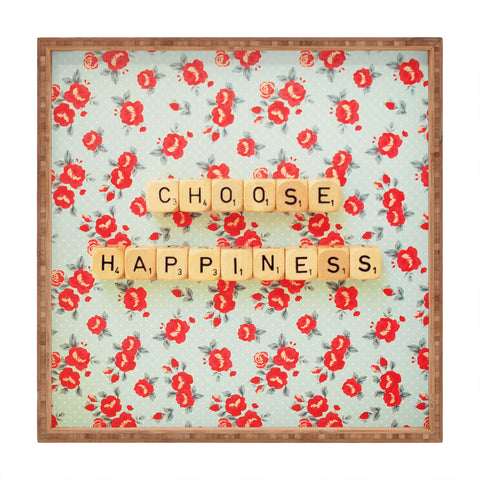 Happee Monkee Choose Happiness Square Tray