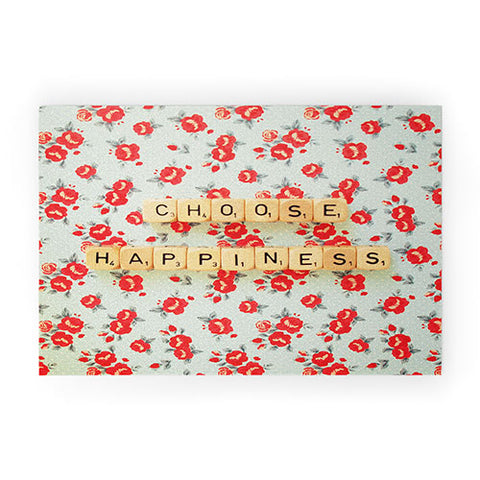 Happee Monkee Choose Happiness Welcome Mat
