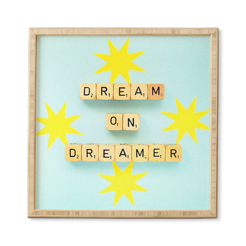 Happee Monkee Dream On Dreamer Framed Wall Art