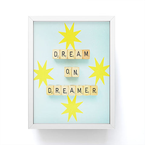 Happee Monkee Dream On Dreamer Framed Mini Art Print
