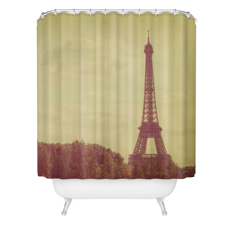 Happee Monkee Eiffel Tower Shower Curtain