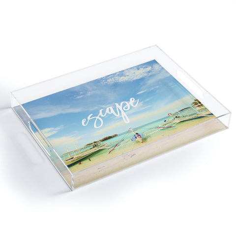 Happee Monkee Escape Beach Series Acrylic Tray
