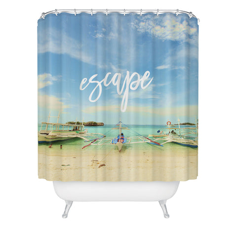 Happee Monkee Escape Beach Series Shower Curtain
