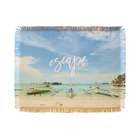 Happee Monkee Escape Beach Series Throw Blanket