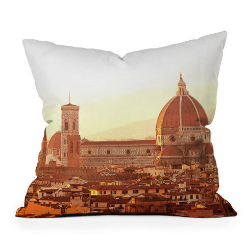 Happee Monkee Florence Duomo Throw Pillow