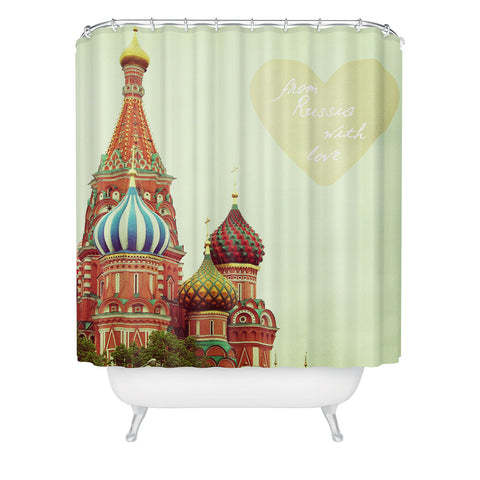Happee Monkee From Russia With Love Shower Curtain