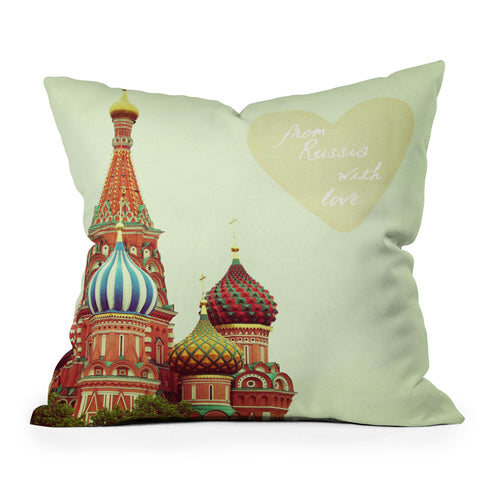 Happee Monkee From Russia With Love Throw Pillow