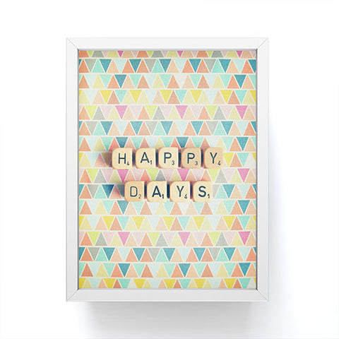 Happee Monkee Happy Days Framed Mini Art Print