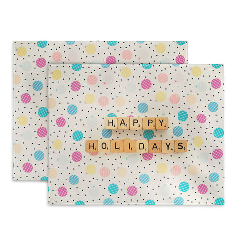 Happee Monkee Happy Holiday Baubles Placemat