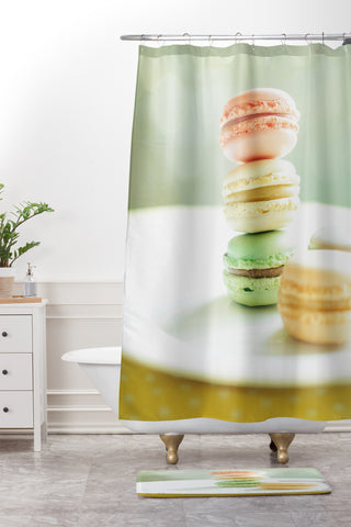 Happee Monkee Hmmm Macaroons Shower Curtain And Mat