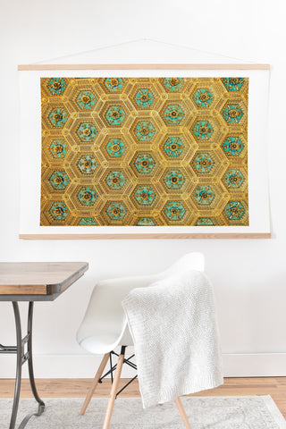 Happee Monkee Honeycomb Art Print And Hanger