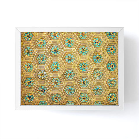 Happee Monkee Honeycomb Framed Mini Art Print