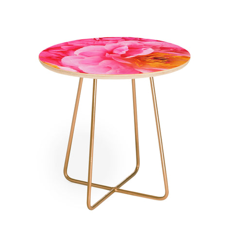 Happee Monkee Hot Pink Peony Round Side Table