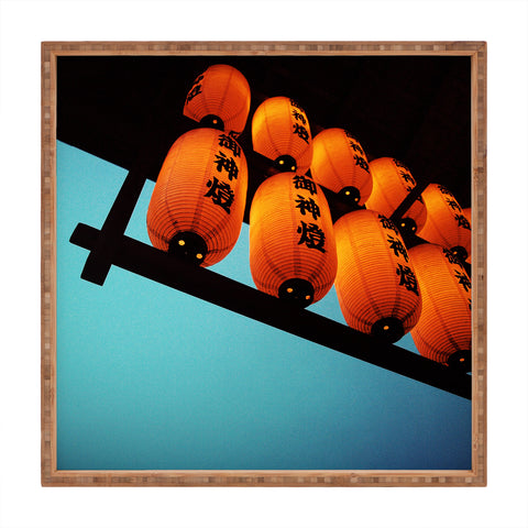 Happee Monkee Japanese Lanterns Square Tray