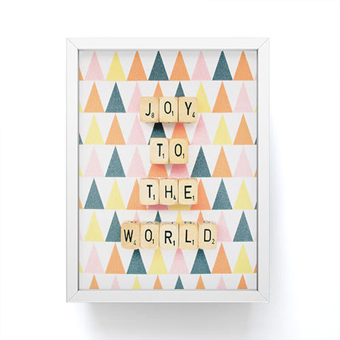 Happee Monkee Joy To The World Framed Mini Art Print
