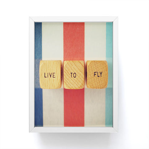 Happee Monkee Live To Fly Framed Mini Art Print