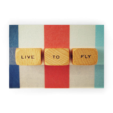 Happee Monkee Live To Fly Welcome Mat