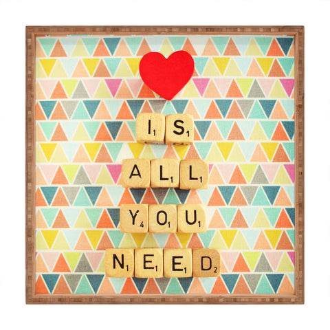 Happee Monkee Love Is All You Need Square Tray