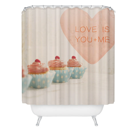Happee Monkee Love Is You Me Shower Curtain