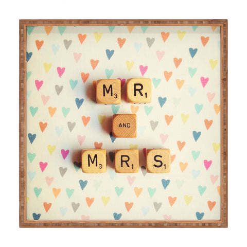 Happee Monkee Mr And Mrs Square Tray
