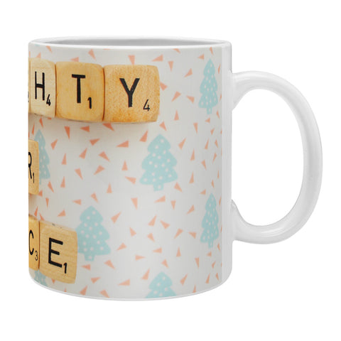 Happee Monkee Naughty or Nice Scrabble Coffee Mug
