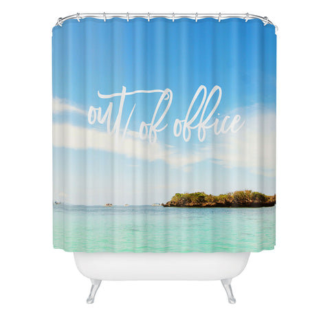 Happee Monkee Out Of Office Beach Series Shower Curtain