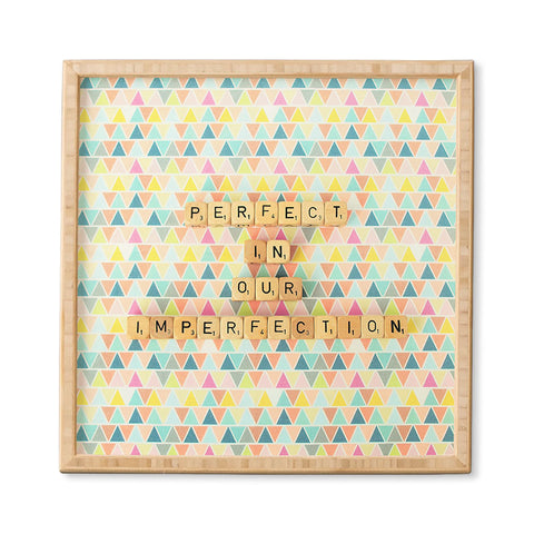 Happee Monkee Perfection In Our Imperfection Framed Wall Art