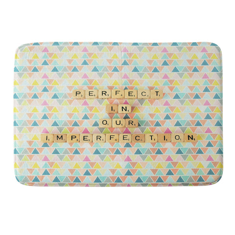 Happee Monkee Perfection In Our Imperfection Memory Foam Bath Mat