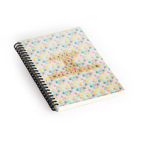 Happee Monkee Perfection In Our Imperfection Spiral Notebook