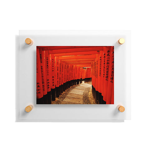 Happee Monkee Red Gates Kyoto Floating Acrylic Print
