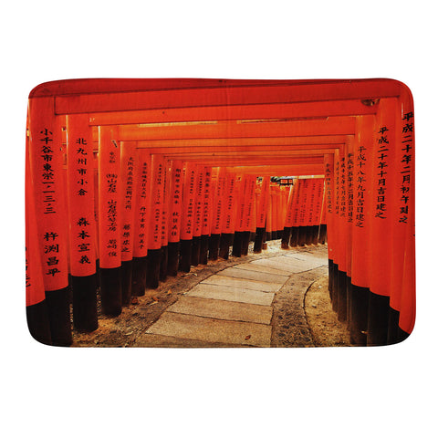 Happee Monkee Red Gates Kyoto Memory Foam Bath Mat