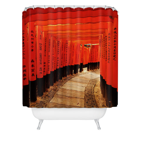 Happee Monkee Red Gates Kyoto Shower Curtain