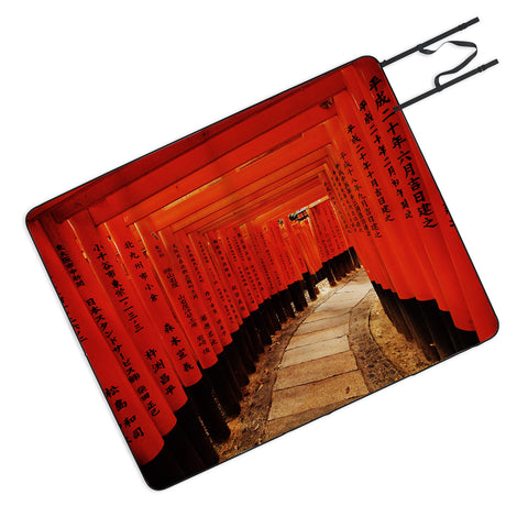 Happee Monkee Red Gates Kyoto Picnic Blanket