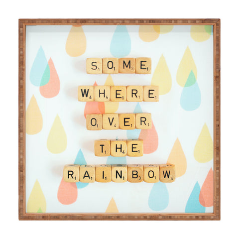 Happee Monkee Somewhere Over The Rainbow Square Tray