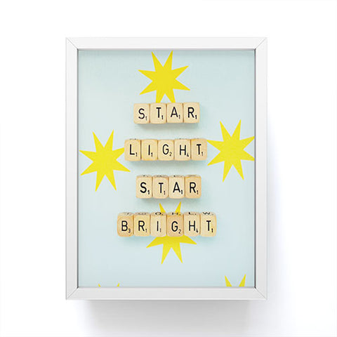 Happee Monkee Star Light Star Bright Framed Mini Art Print