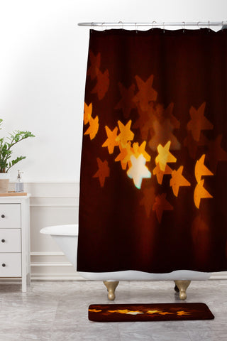 Happee Monkee Starry Starry Night Shower Curtain And Mat