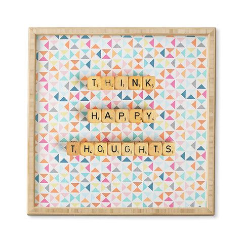 Happee Monkee Think Happy Thoughts Framed Wall Art