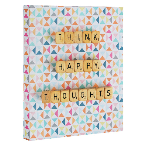 Happee Monkee Think Happy Thoughts Art Canvas
