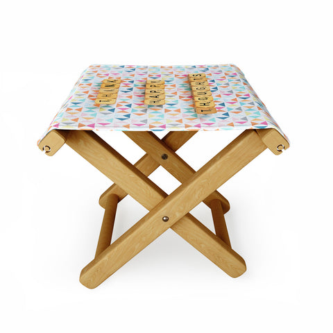 Happee Monkee Think Happy Thoughts Folding Stool