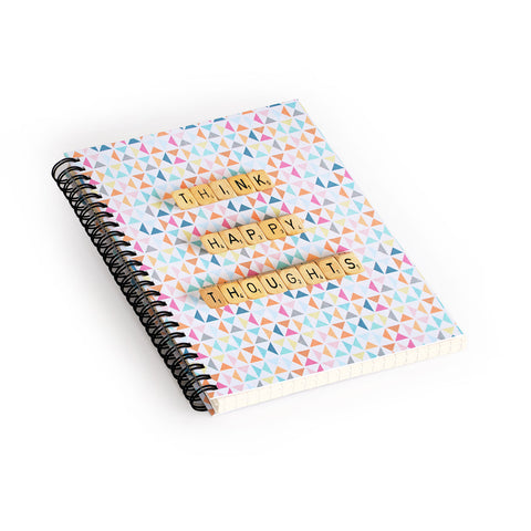 Happee Monkee Think Happy Thoughts Spiral Notebook
