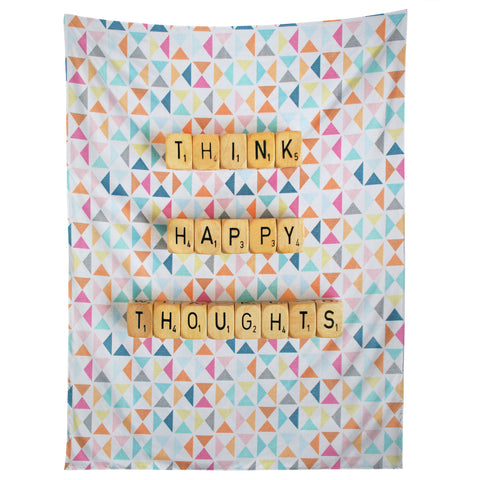 Happee Monkee Think Happy Thoughts Tapestry