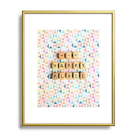 Happee Monkee This Is My Happy Place Metal Framed Art Print