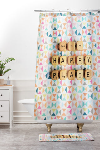 Happee Monkee This Is My Happy Place Shower Curtain And Mat