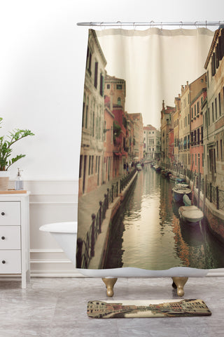Happee Monkee Venice Waterways Shower Curtain And Mat