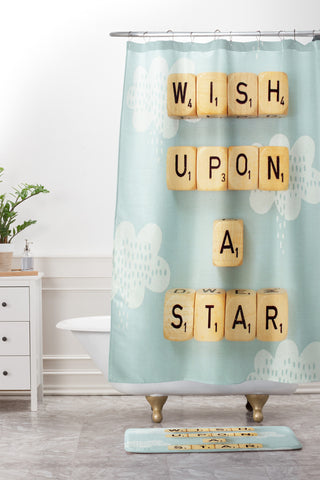 Happee Monkee Wish Upon A Star 2 Shower Curtain And Mat