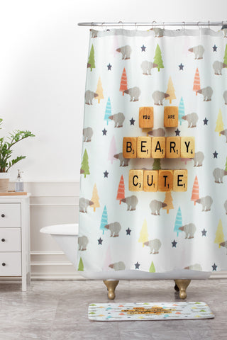 Happee Monkee You Are Beary Cute Shower Curtain And Mat