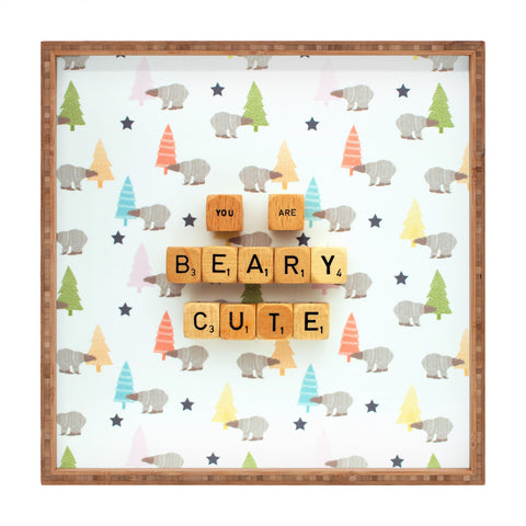 Happee Monkee You Are Beary Cute Square Tray
