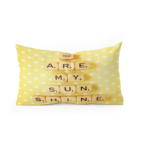 Happee Monkee You Are My Sunshine Oblong Throw Pillow