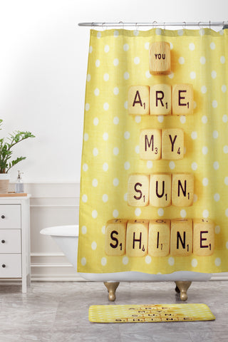 Happee Monkee You Are My Sunshine Shower Curtain And Mat