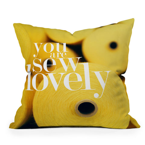 Happee Monkee You Are Sew Lovely Throw Pillow